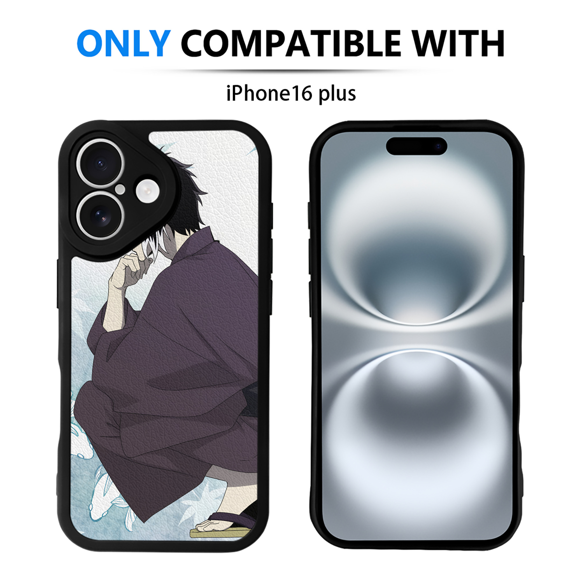 （画像用） 文豪ストレイドッグス Bungo Stray Dogs 【iPhone 16シリーズ対応】シリコンスマホケース（レザー調） 材質：シリコン